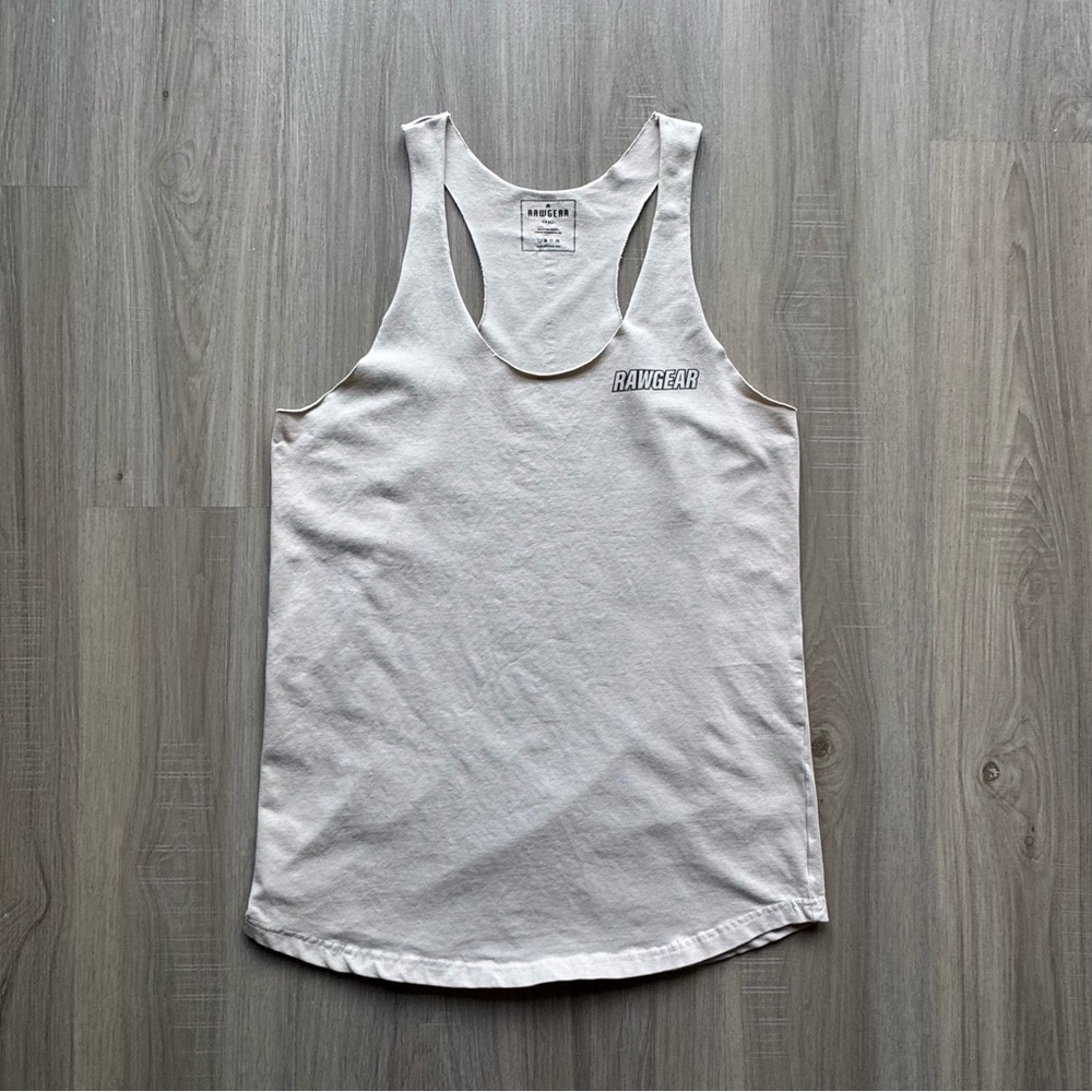 RawGear Women’s Tank Top Size Small Racer Back Beige
